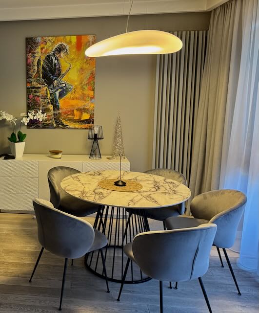 Krzesło Ganta Black szare zdjęcie klienta Sławomir