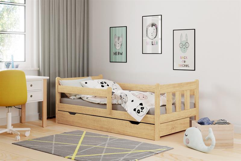 łóżko drewniane dla dziecka z szufladą marinella halmar