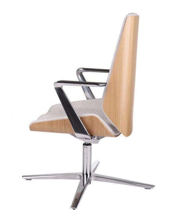 Fotel konferencyjny Moon Wood CF Fornir Dębowy Synergy SR05 (3380) - OUTLET