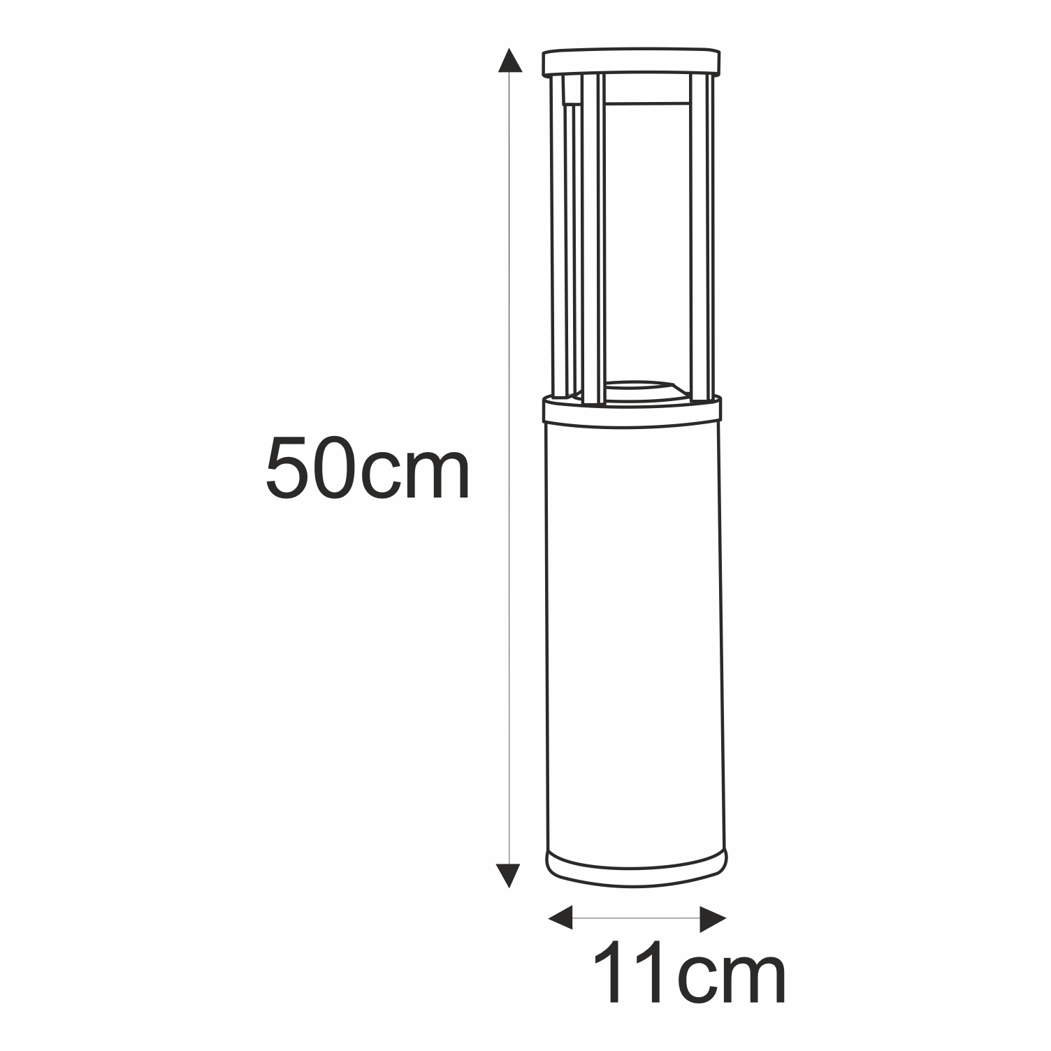 Lampa ogrodowa stojąca K-8138