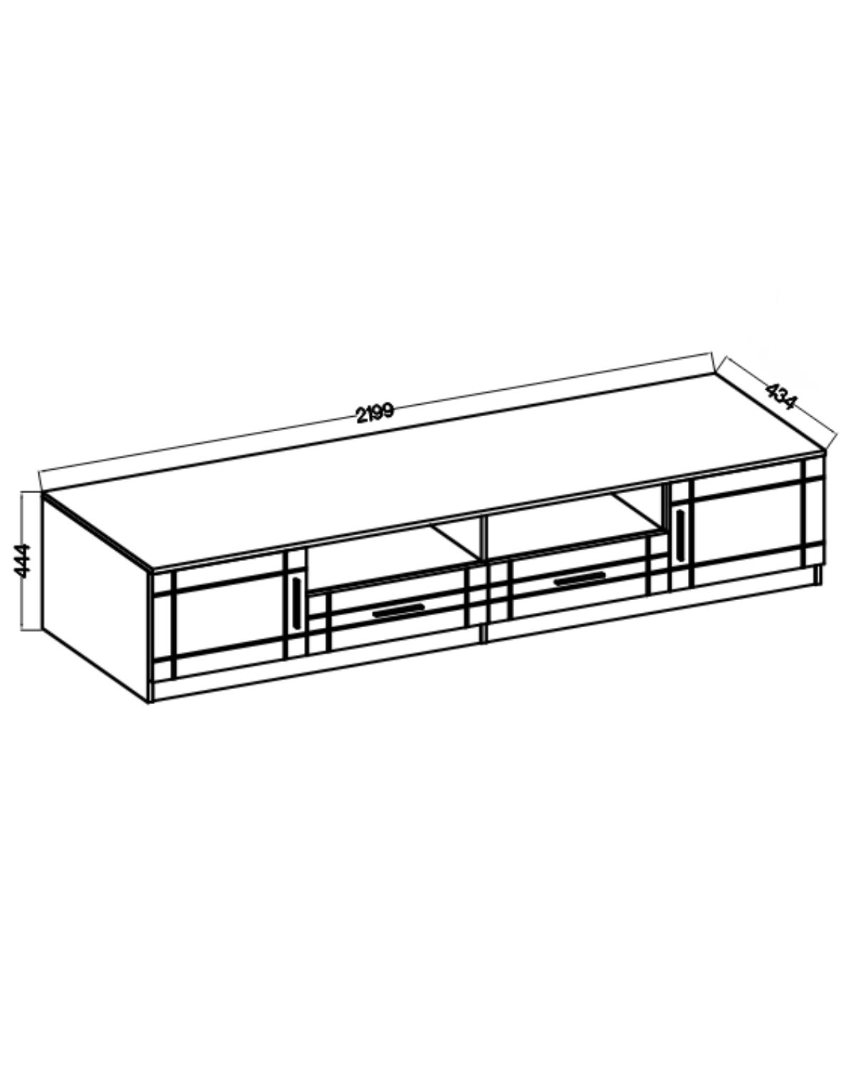 mebloscianka paris bialy dab sonoma wh01