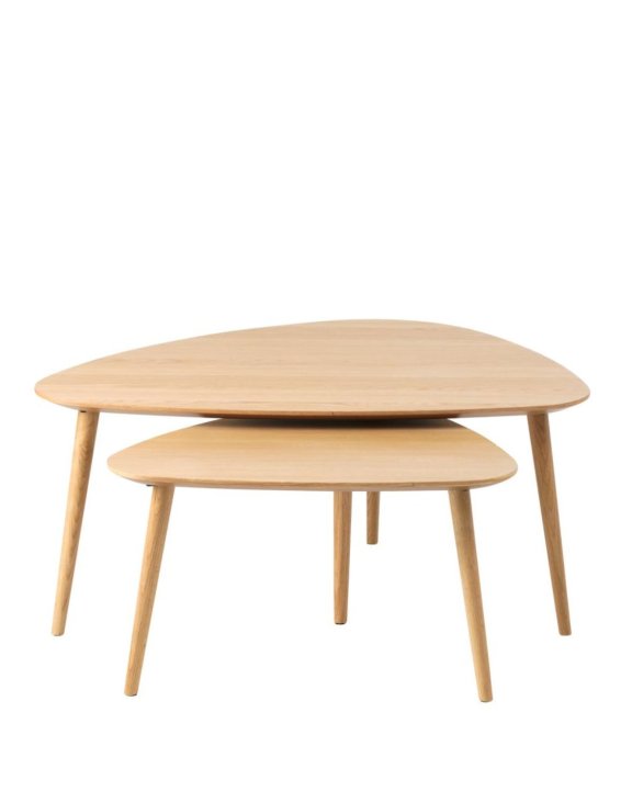 trójkątny stolik kawowy Adda (48592780), dąb (3321) - OUTLET