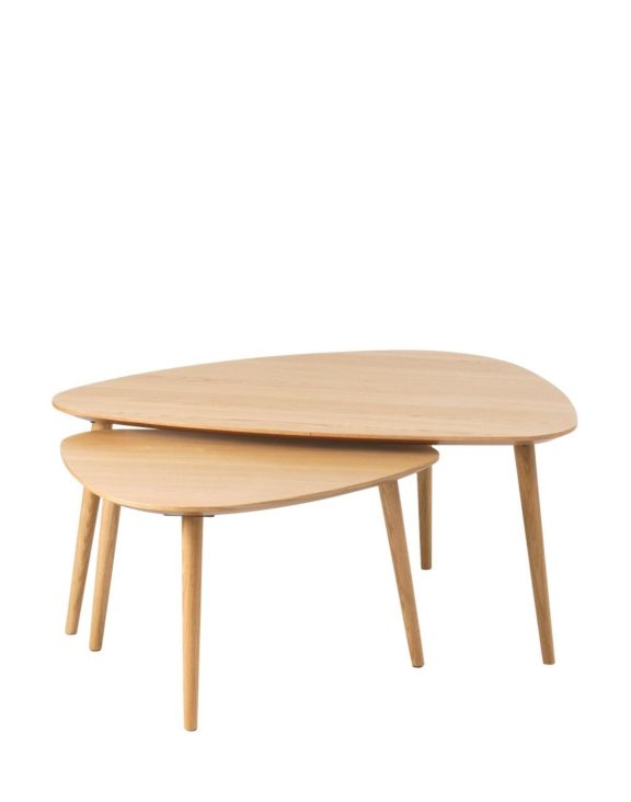 trójkątny stolik kawowy Adda (48592780), dąb (3321) - OUTLET