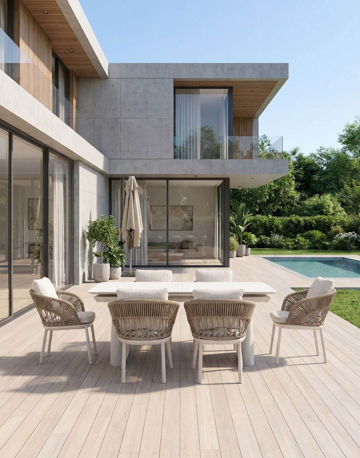 zestaw ogrodowy adora: stół rozkładany 180-240x100 i 6 krzeseł