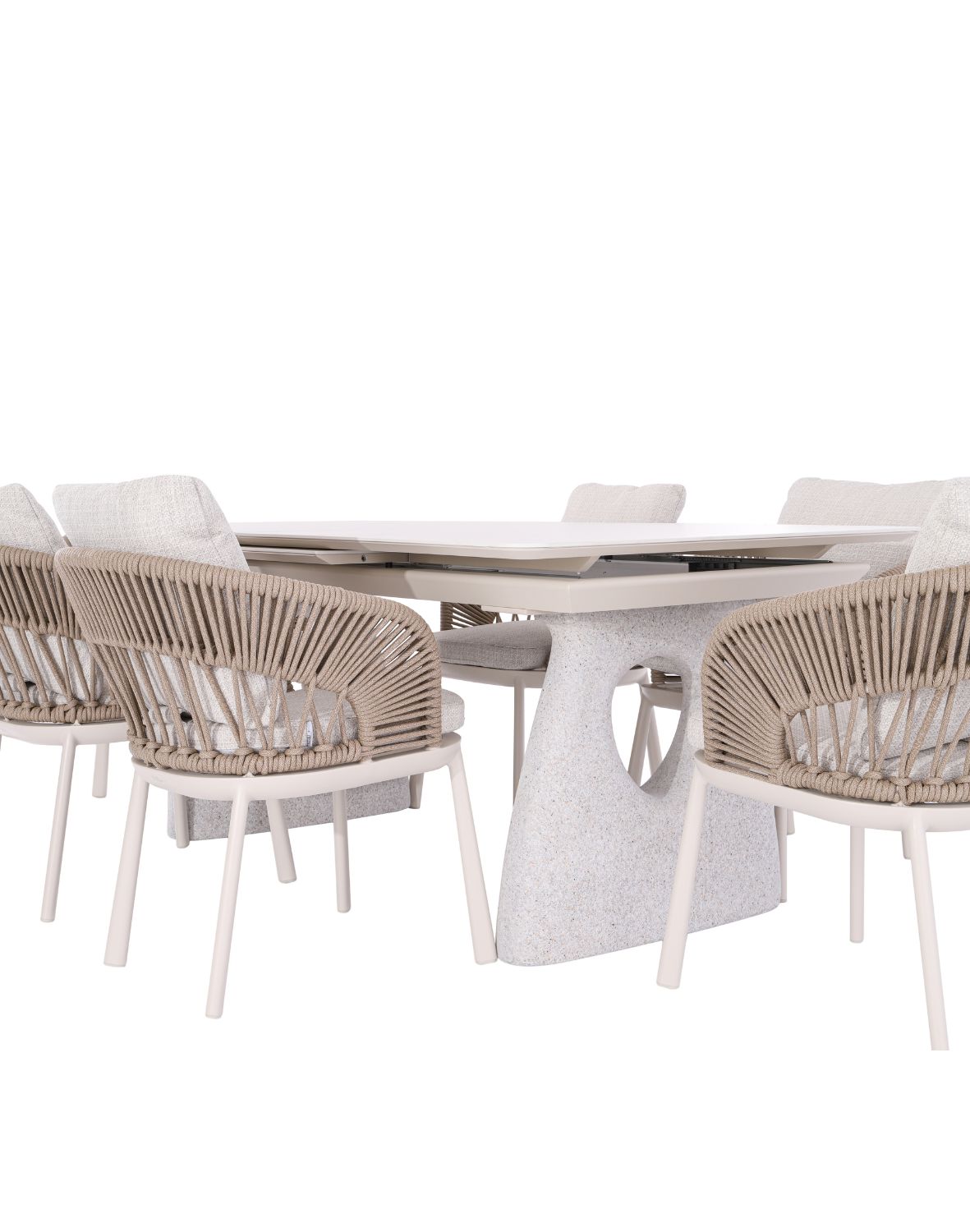 zestaw ogrodowy adora: stół rozkładany 180-240x100 i 6 krzeseł