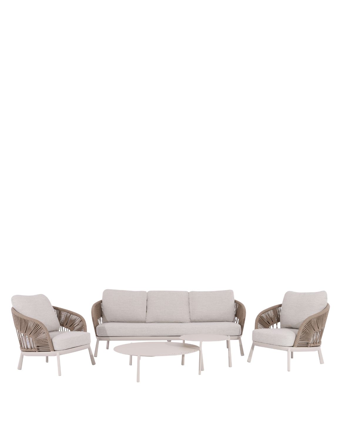 zestaw ogrodowy adora: 3-osobowa sofa, 2 fotele i 2 stoliki