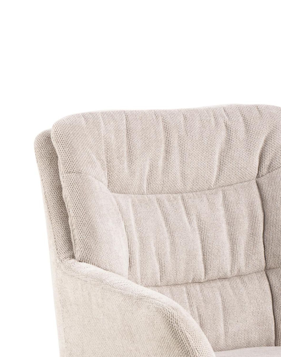 krzesło jadalniane obrotowe alonso beżowe z podłokietnikami (09745)