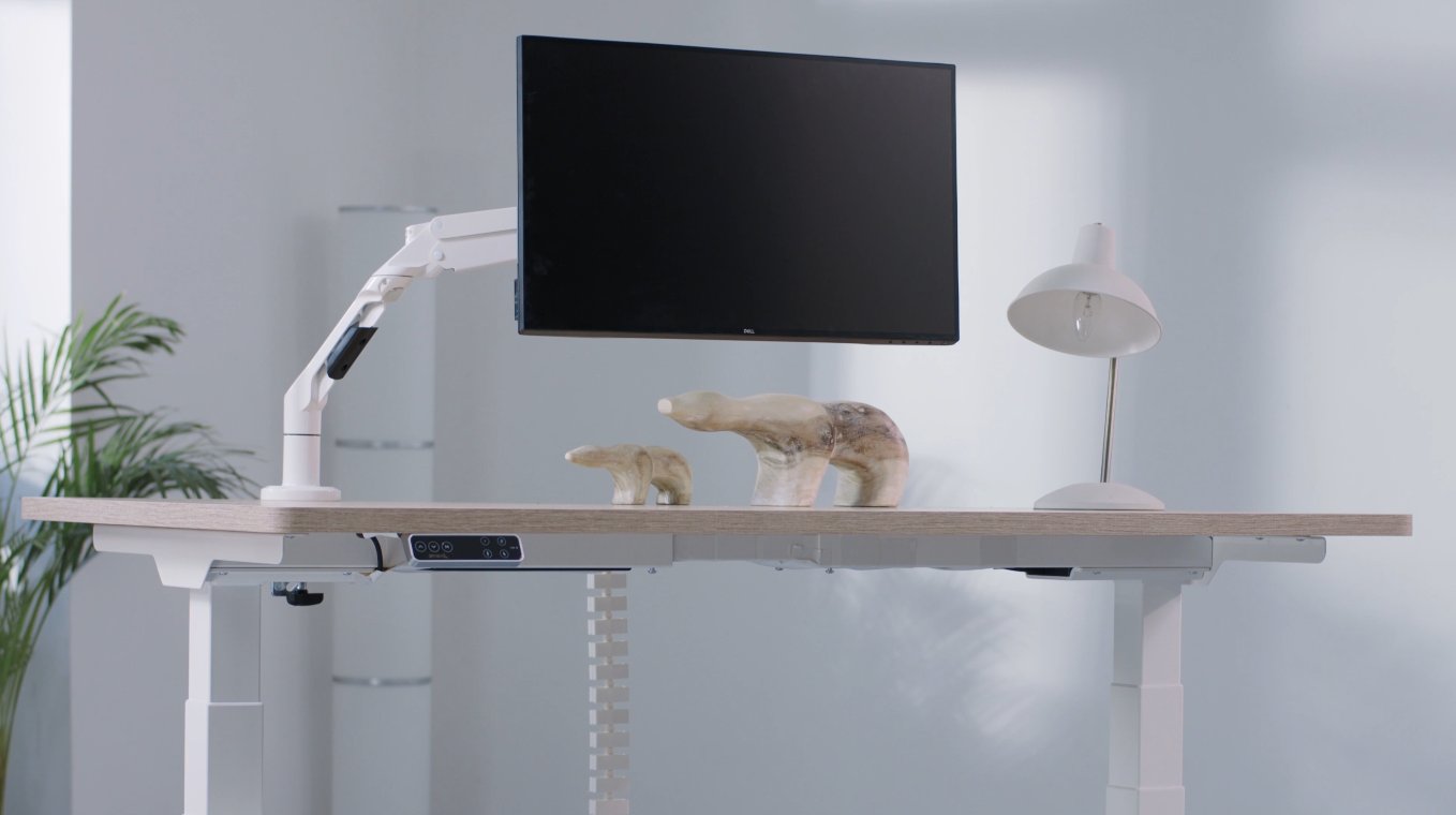 Alto 101 White + uchwyt na monitor + osłona