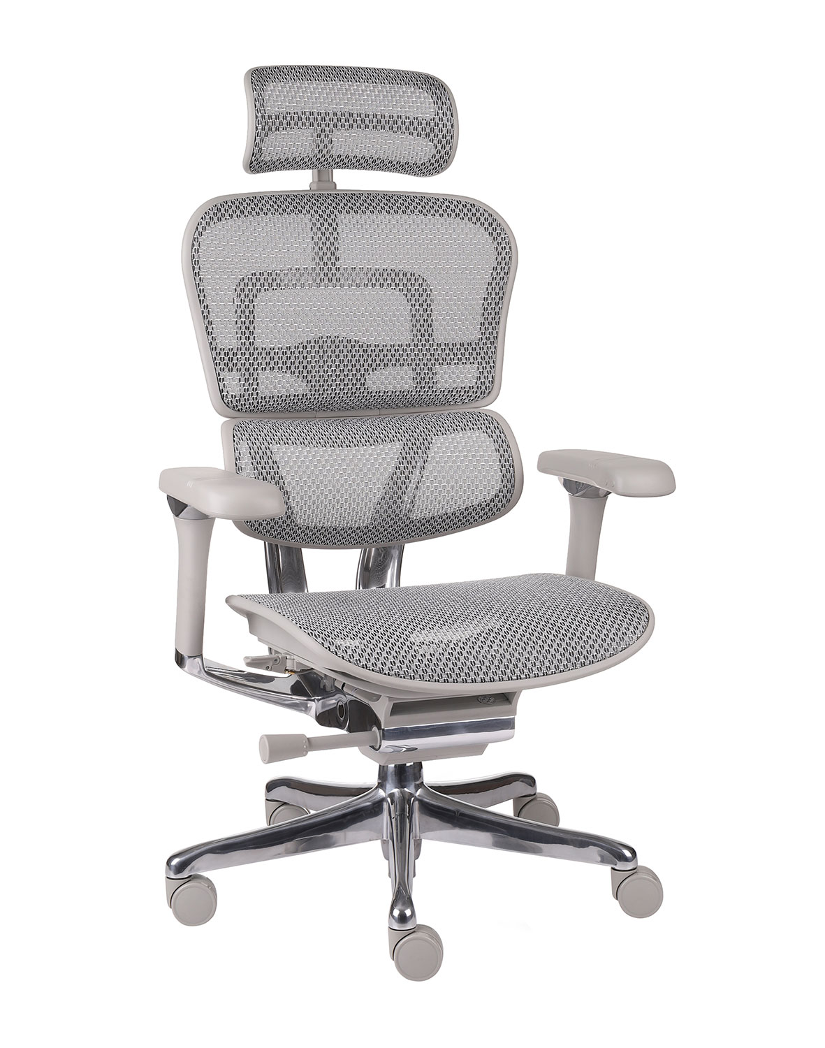 Fotel Ergohuman 2 Luxury + Biurko regulowane Alto 102 Black