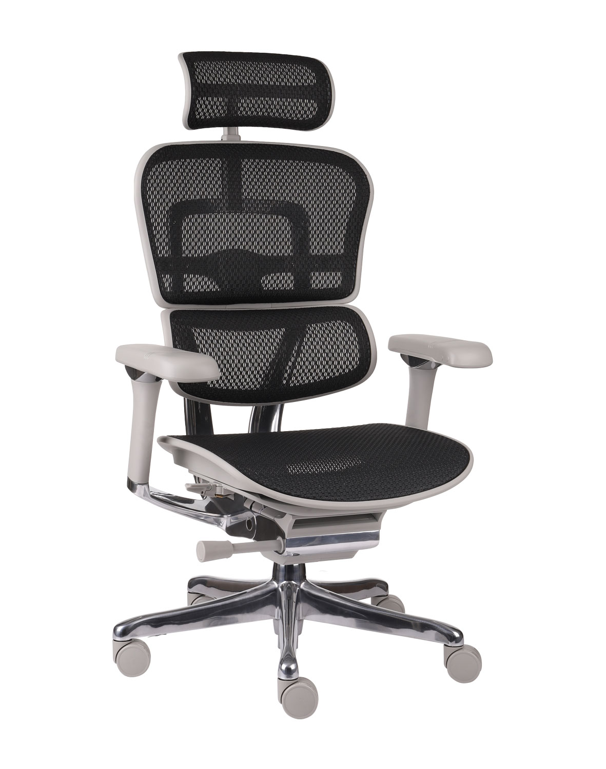 Ergohuman 2 Luxury + Biurko regulowane Alto 102 White