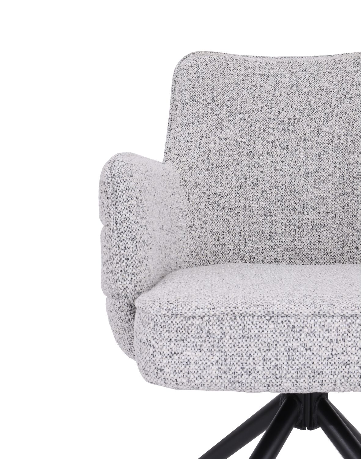 krzesło obrotowe do jadalni apollo, szare