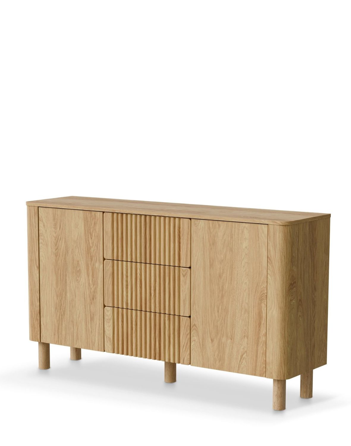 komoda z szufladami arango km-1 150x85 cm, dąb hikora