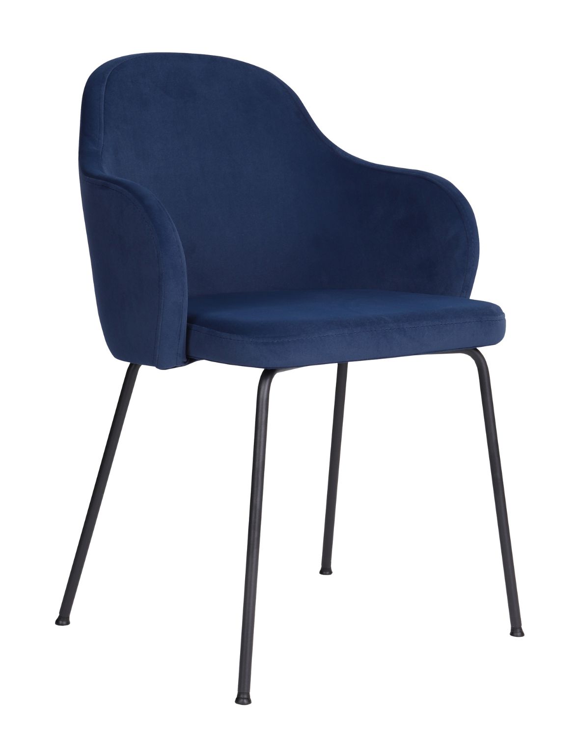 krzesło do jadalni aura black granatowa matt velvet