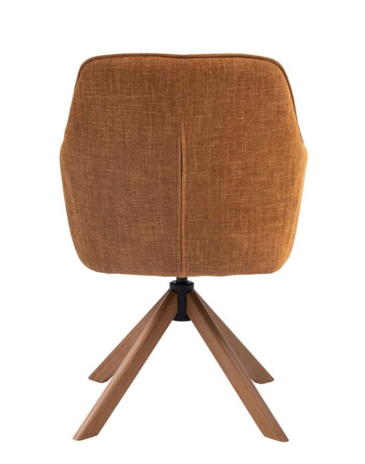 krzesło obrotowe do jadalni avola, rude, drewniane nogi (53250002)