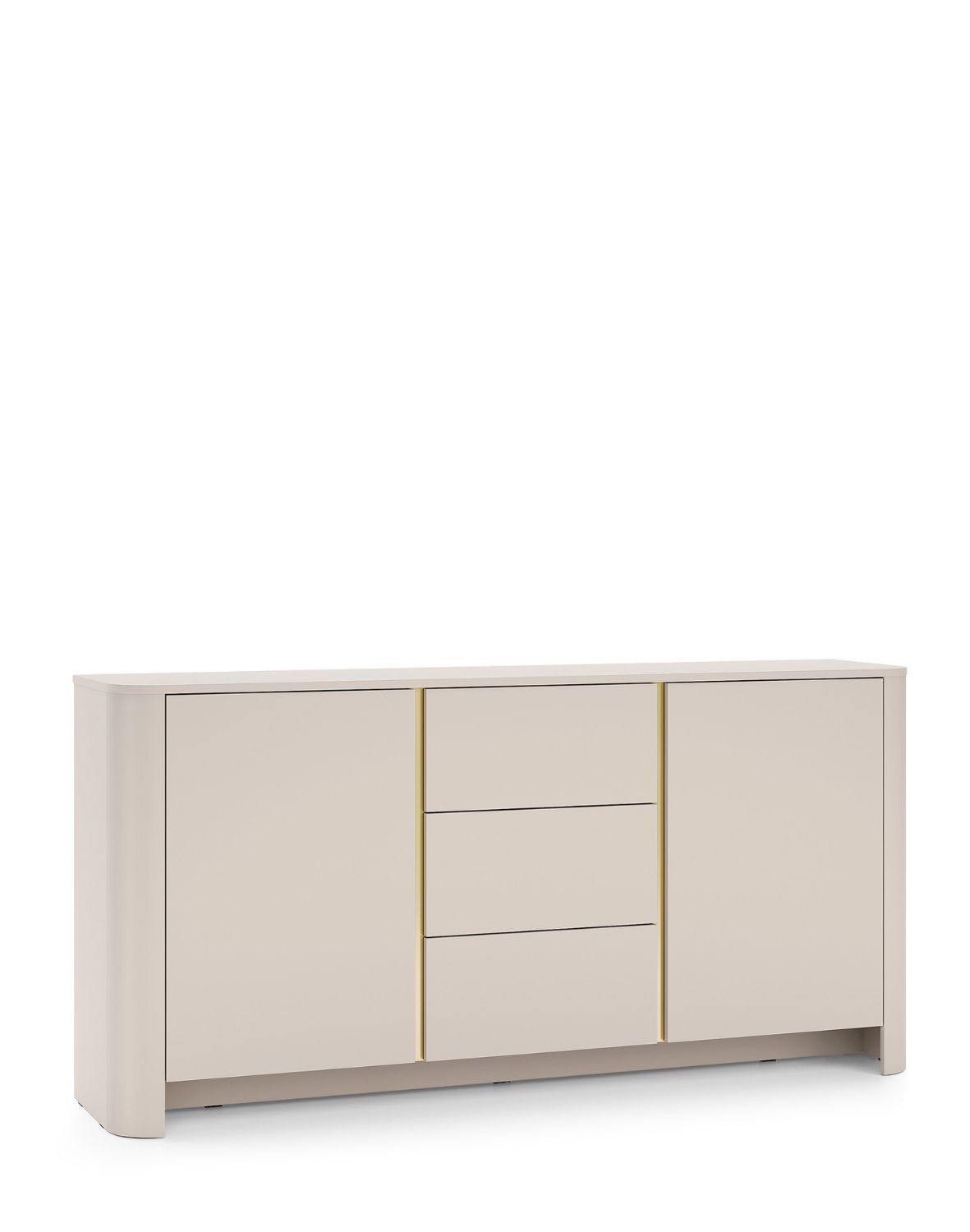 szeroka komoda kaszmir z szufladami bari ksz168 ze złotą listwą