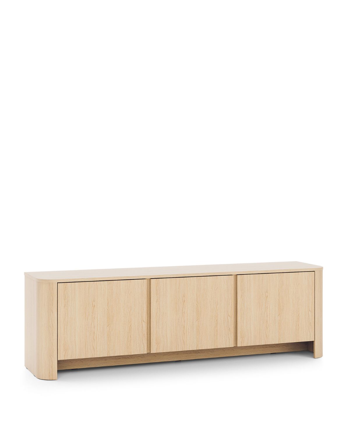 szafka pod telewizor bari rtv168 ze złotą listwą, dąb vicenza