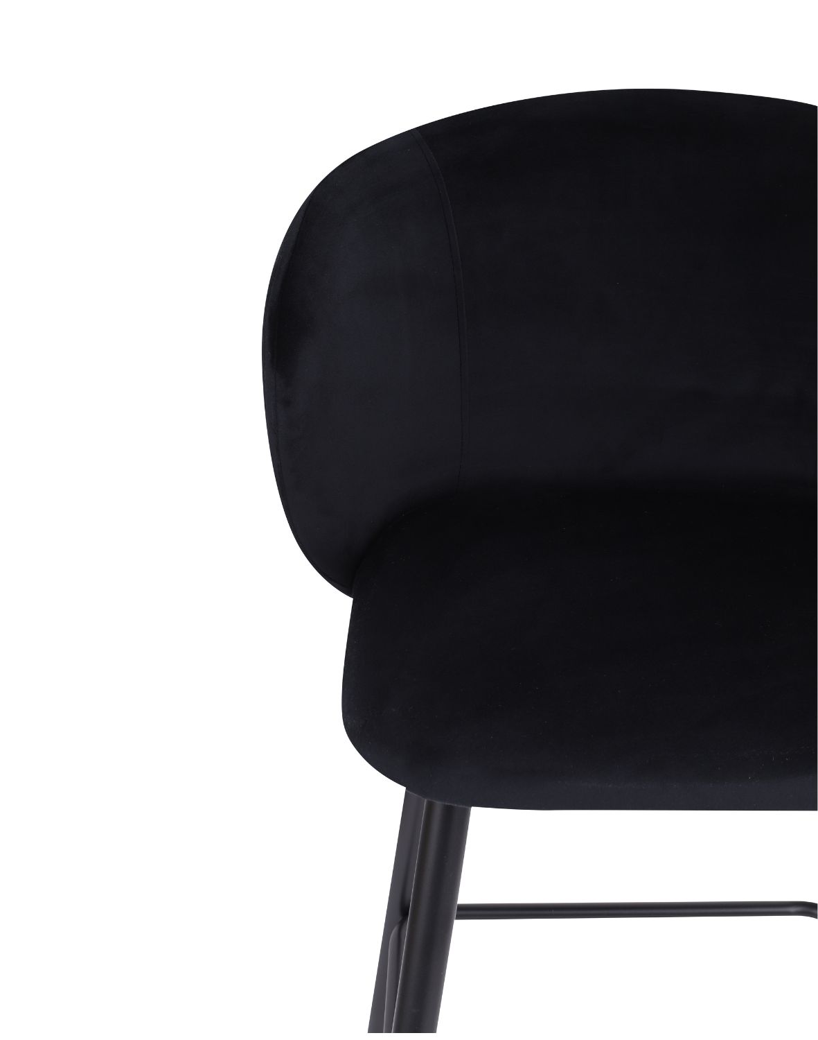 hoker do kuchni ganta black, czarny welwet, glamour