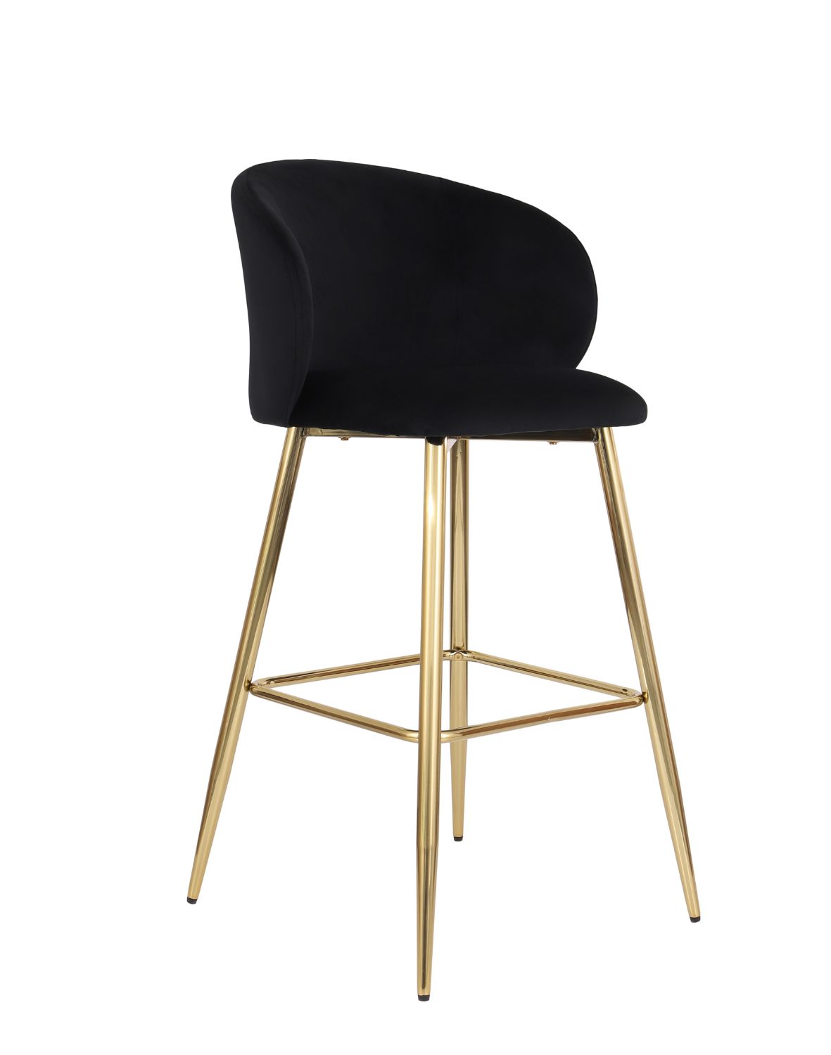 hoker do kuchni ganta gold, czarny welwet, glamour