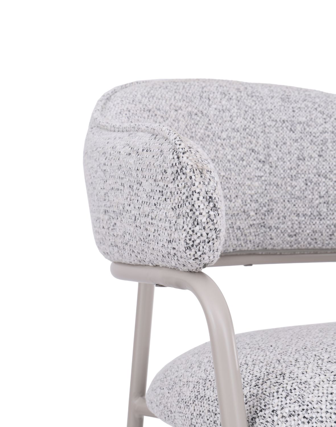 hoker do kuchni z podnóżkiem livia, szary/kaszmir