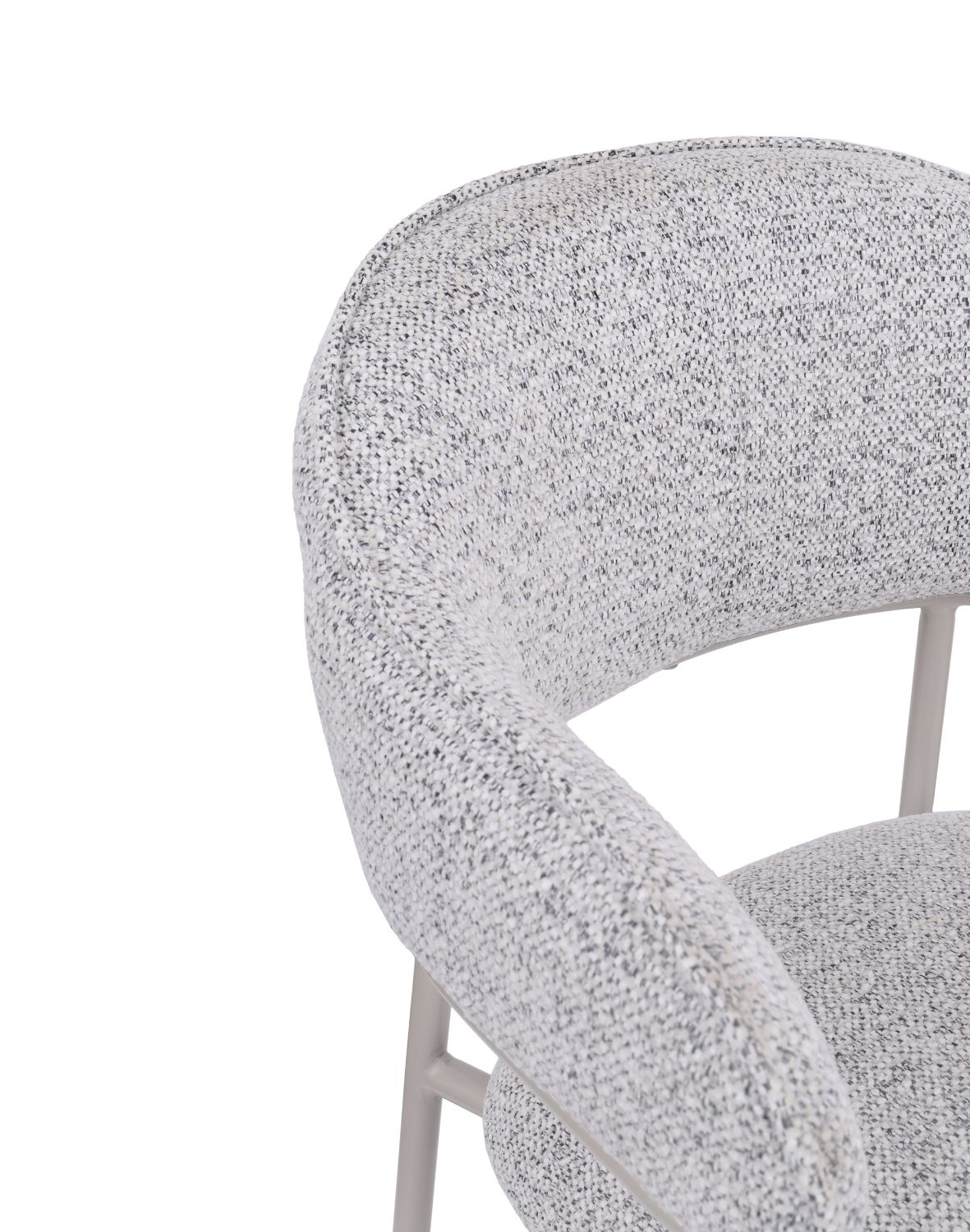 hoker do kuchni z podnóżkiem livia, szary/kaszmir