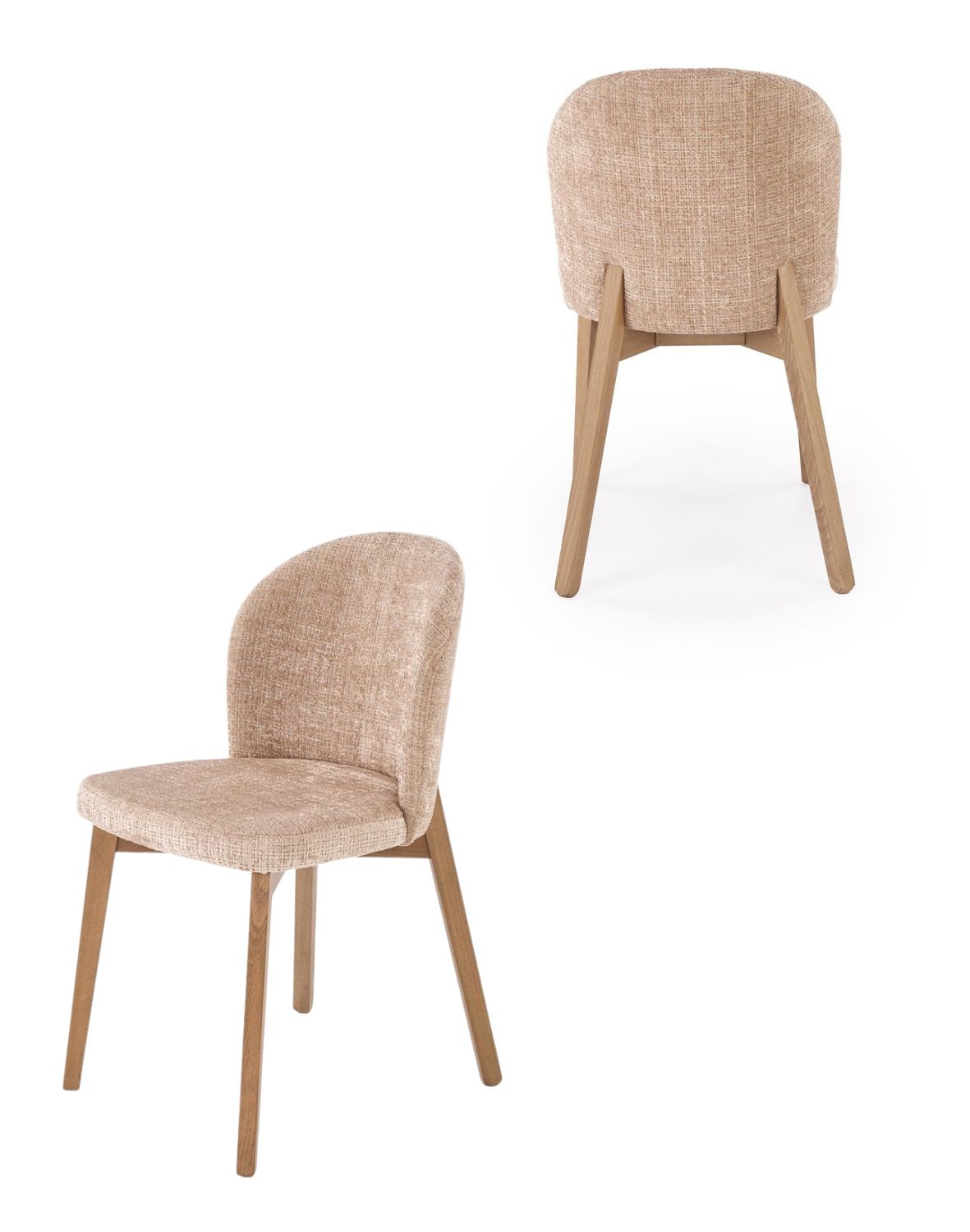 krzesło do jadalni basso, beżowy, drewno bukowe jasny orzech