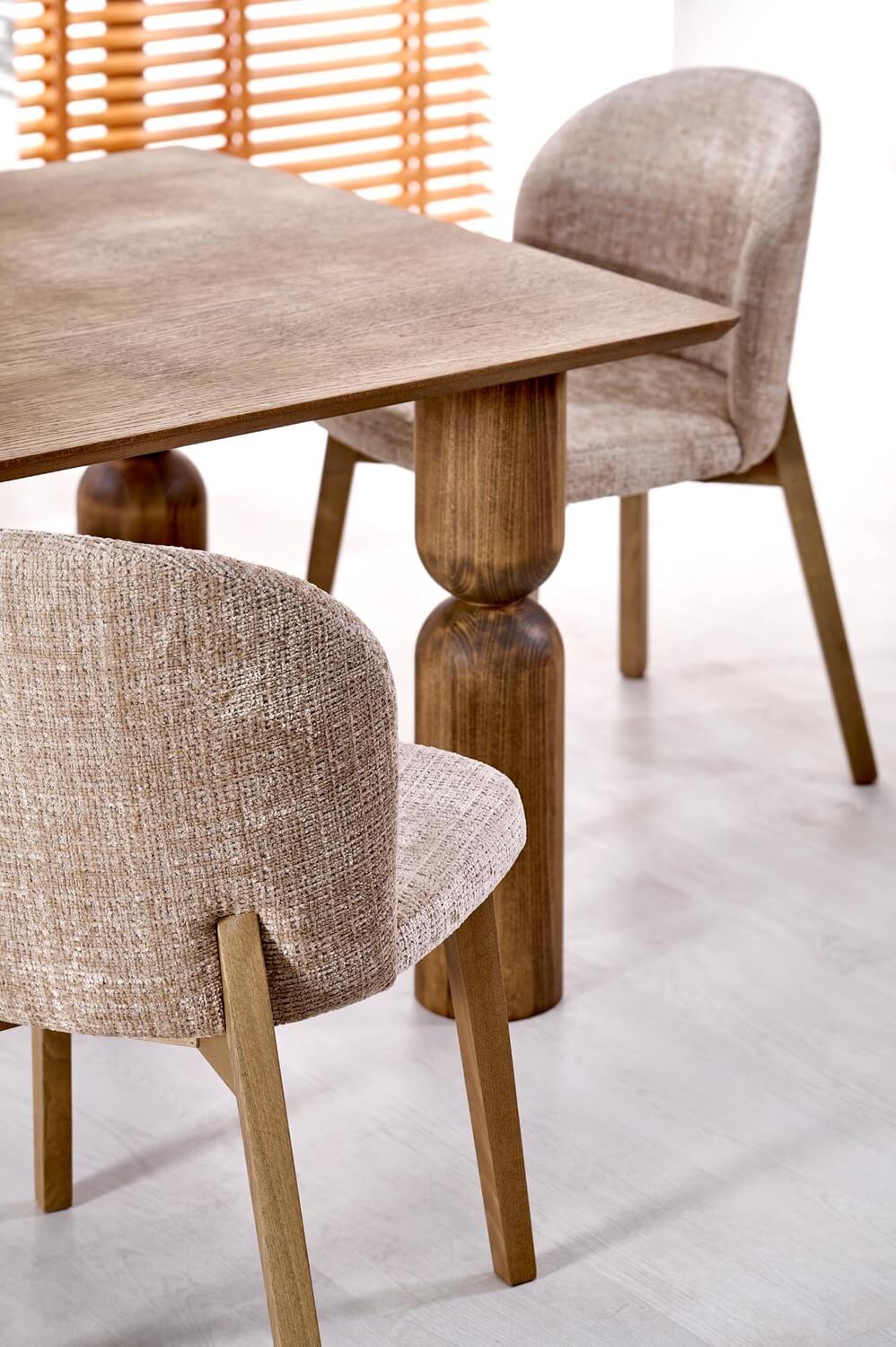 krzesło do jadalni basso, beżowy, drewno bukowe jasny orzech