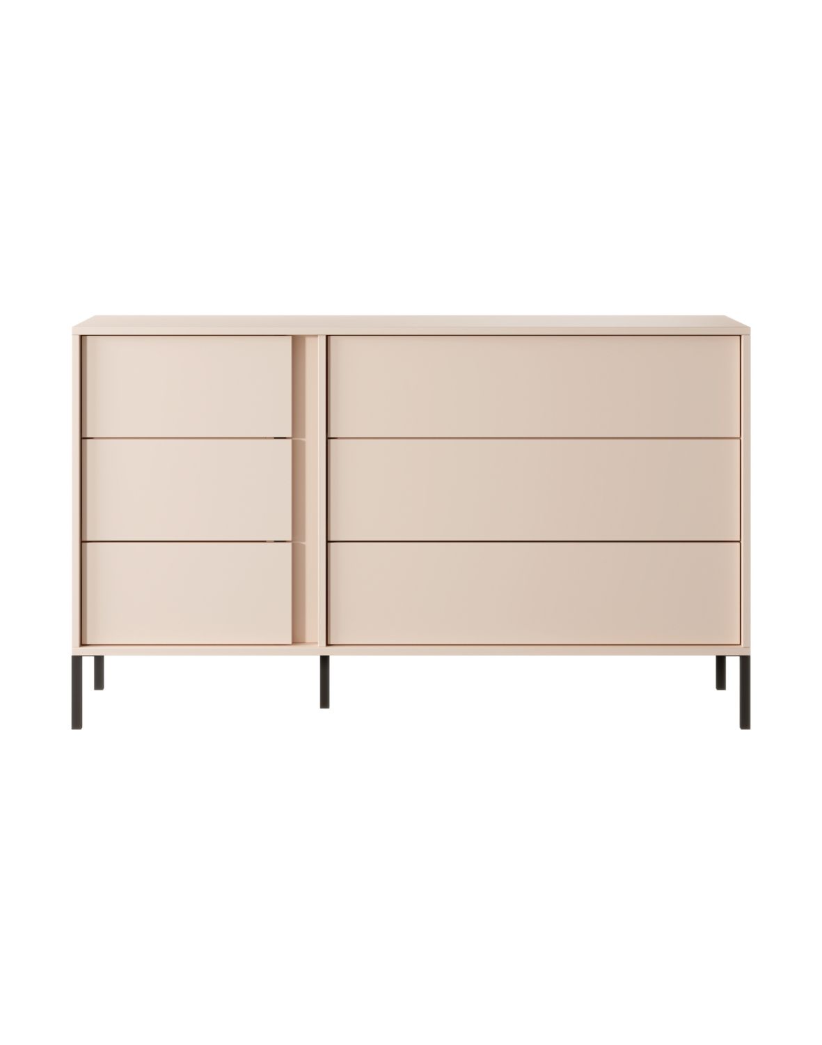 beżowa komoda z oświetleniem dast j