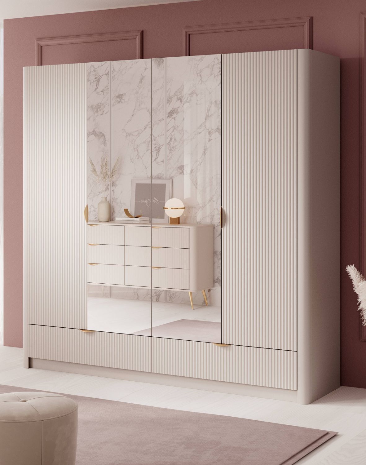 beżowa szafa lante h 213