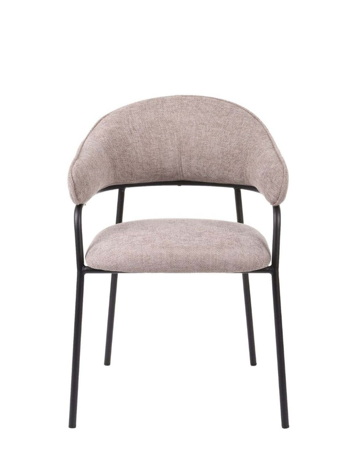 krzesło do jadalni z podłokietnikami bianca, szare