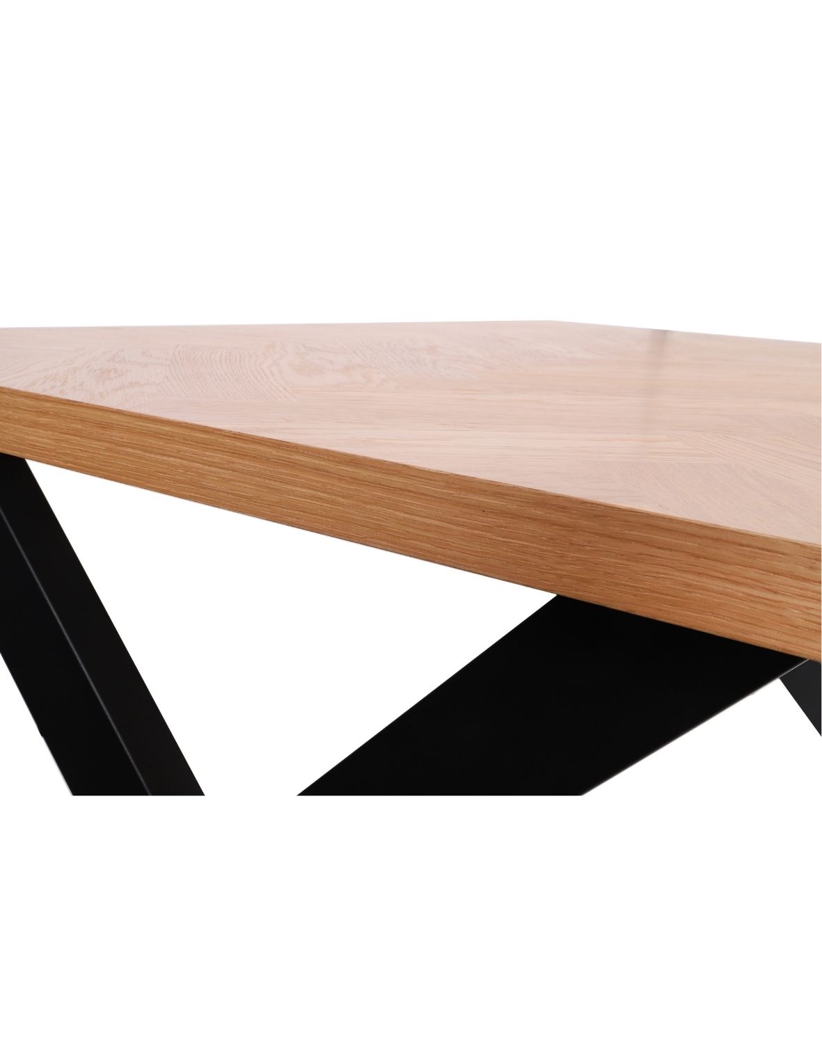 stół bjorn (nat 140 cm), naturalny dąb, jodełka