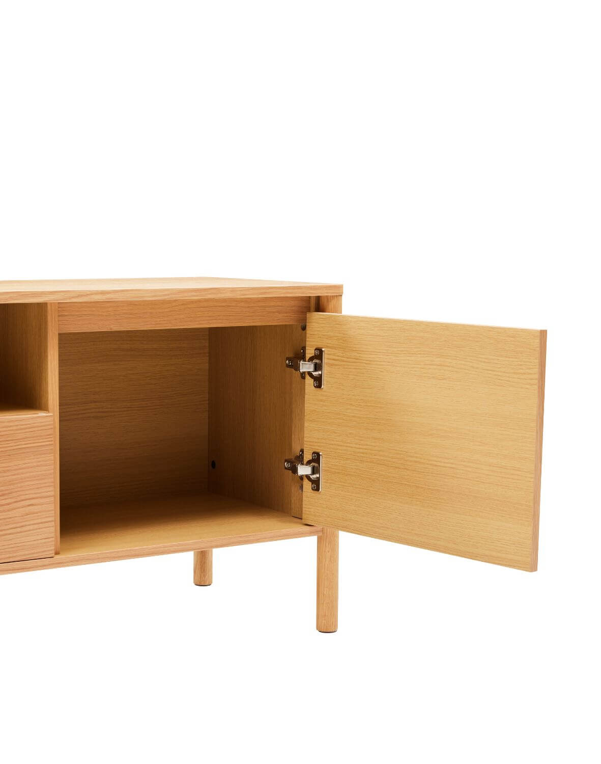 szafka rtv blair (TU01) dębowa – 180 cm, nogi z litego drewna