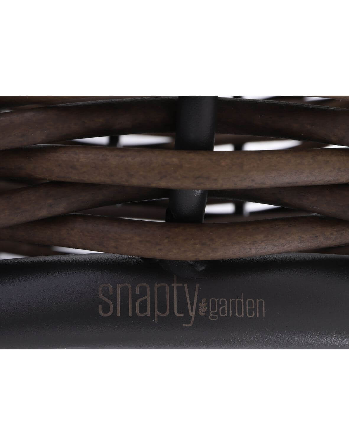 donica ogrodowa duża z technorattanu borneo, antracytowa