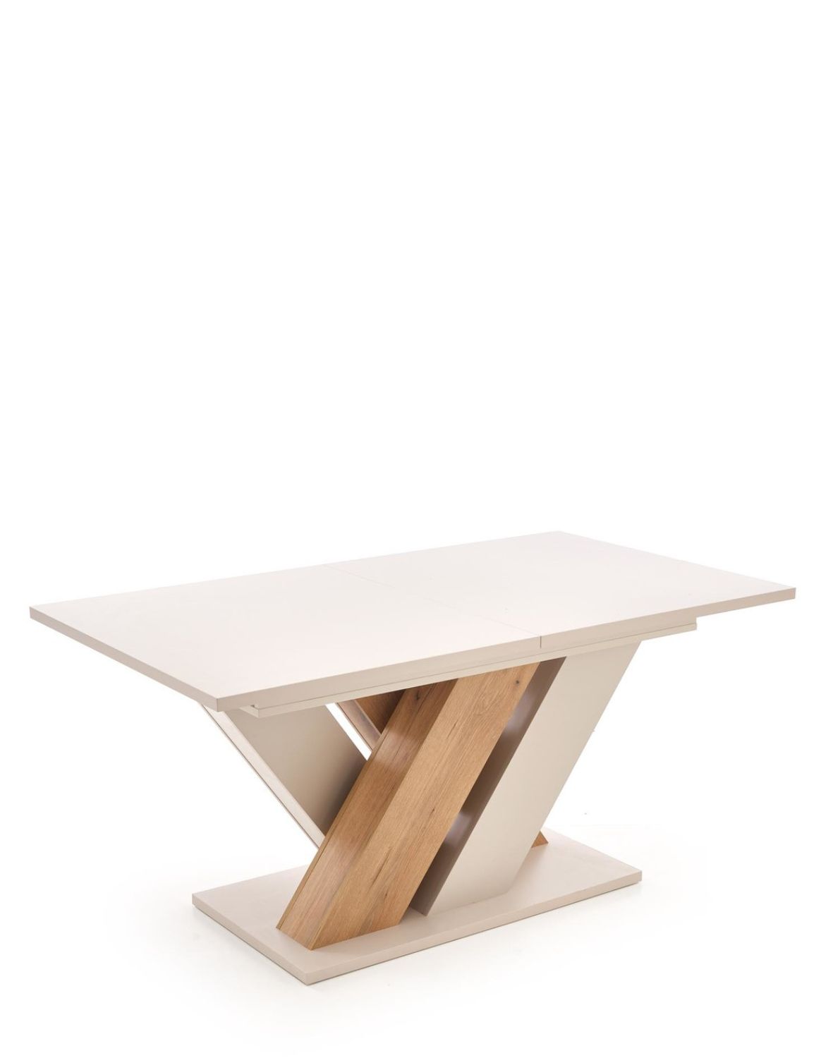 stół rozkładany brandon (160–200 × 90 cm) kaszmir/dąb cremona