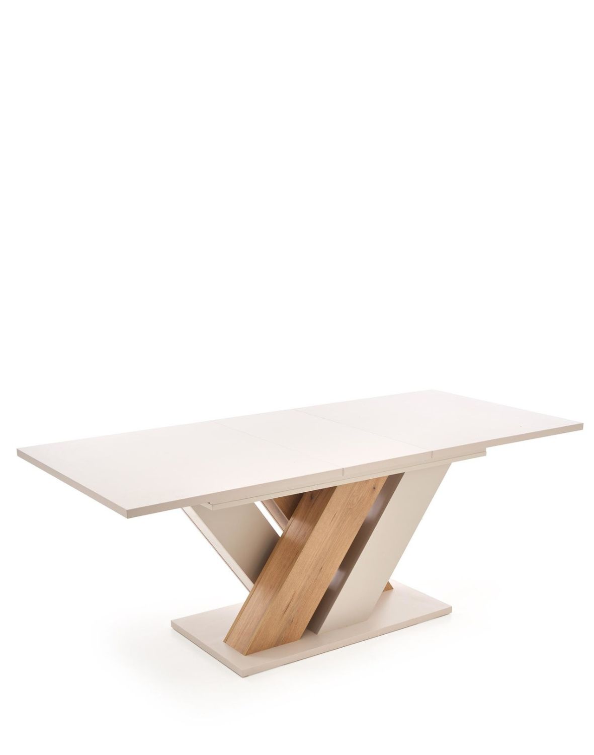 stół rozkładany brandon (160–200 × 90 cm) kaszmir/dąb cremona