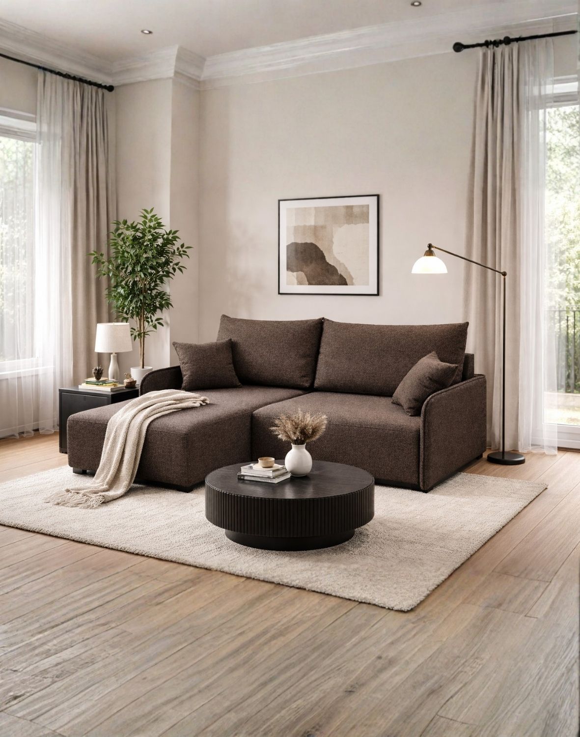 brązowy narożnik mirabella lewy inari 27