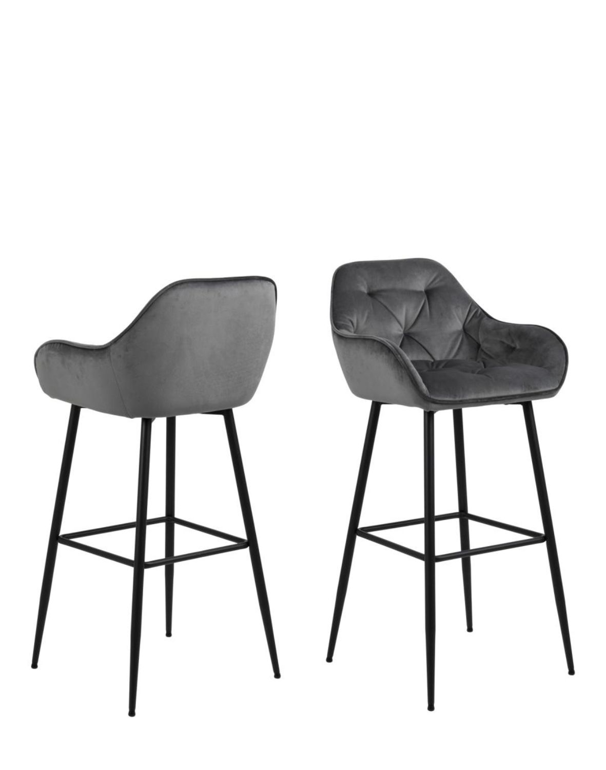 hoker tapicerowany brooke, ciemnoszary (90452)