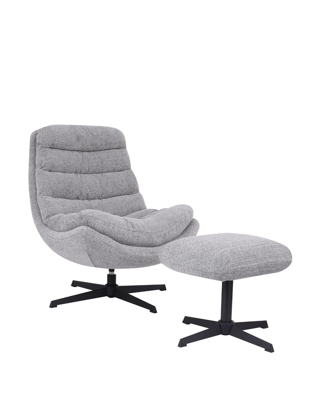 fotel obrotowy calvio, komfort i nowoczesna forma, szary