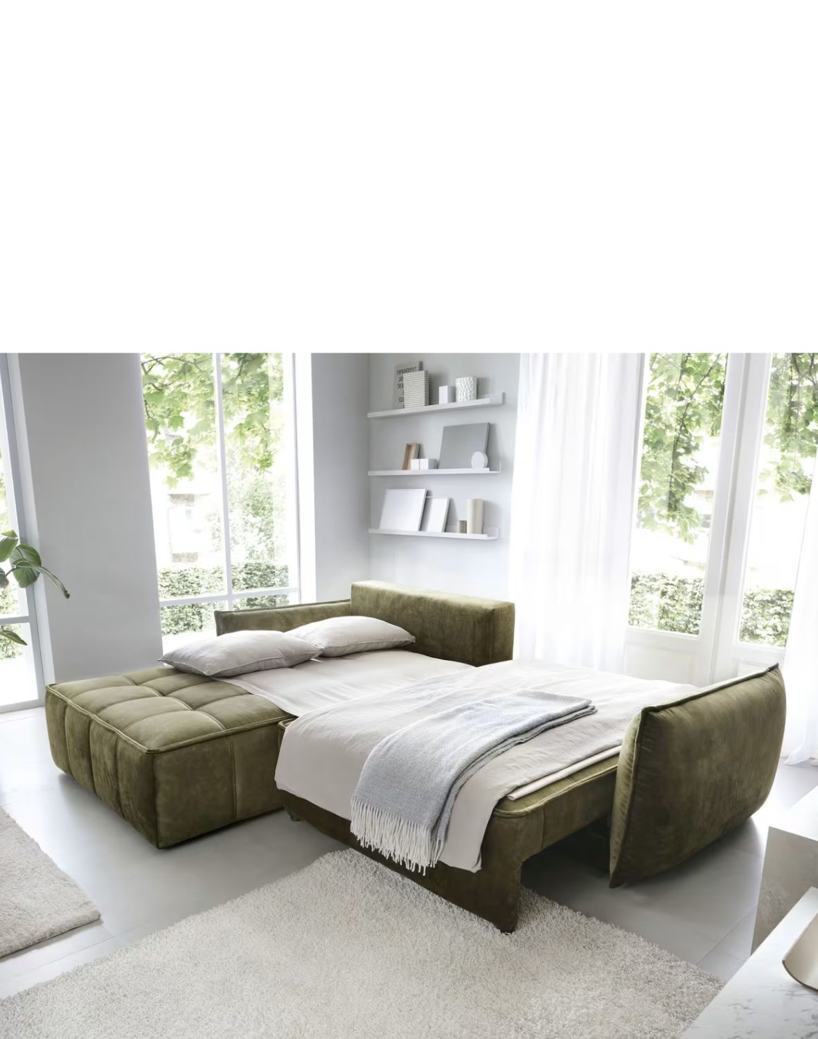 narożnik campo z funkcją spania i pojemnikiem, nowoczesny design