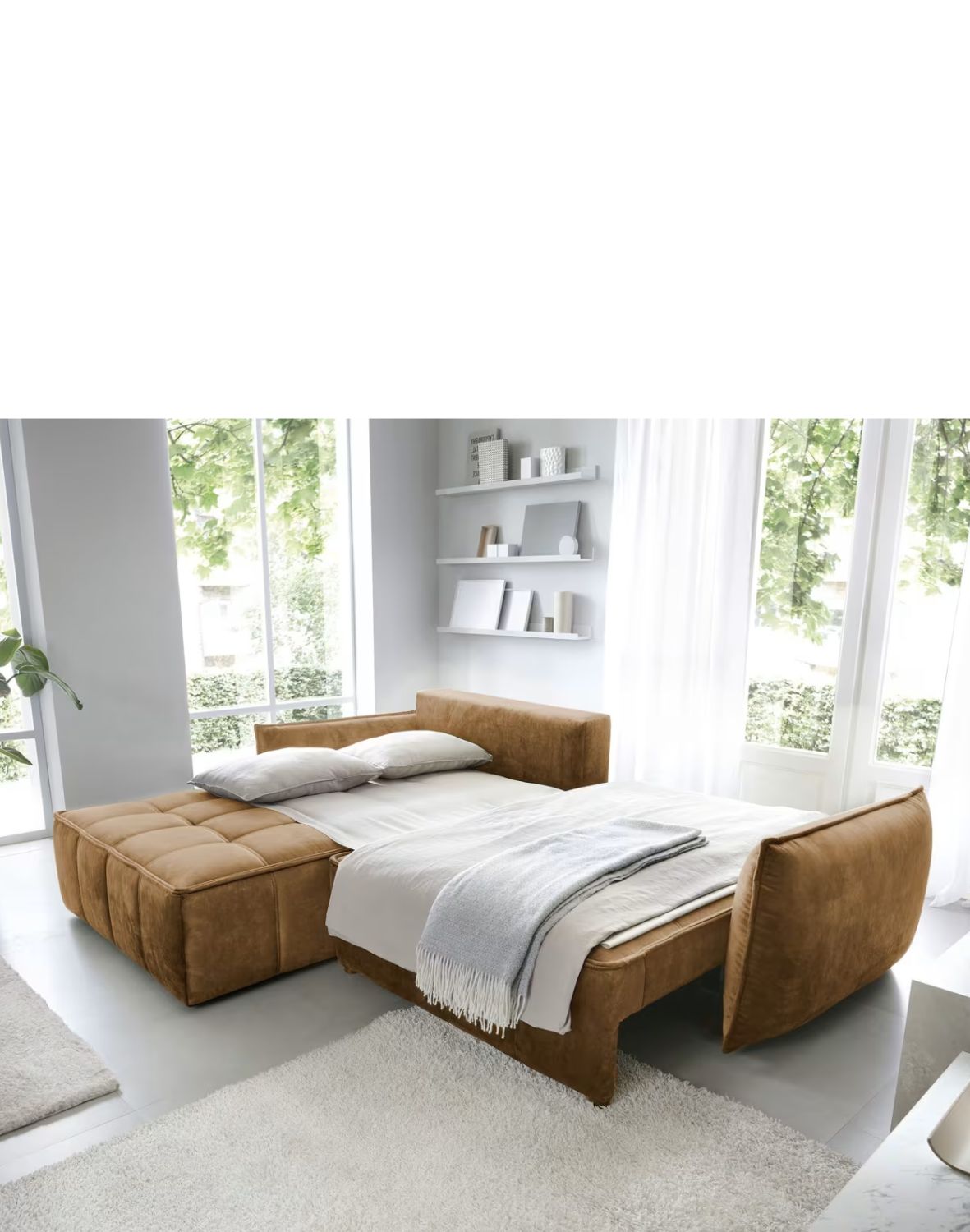 narożnik campo z funkcją spania i pojemnikiem, nowoczesny design