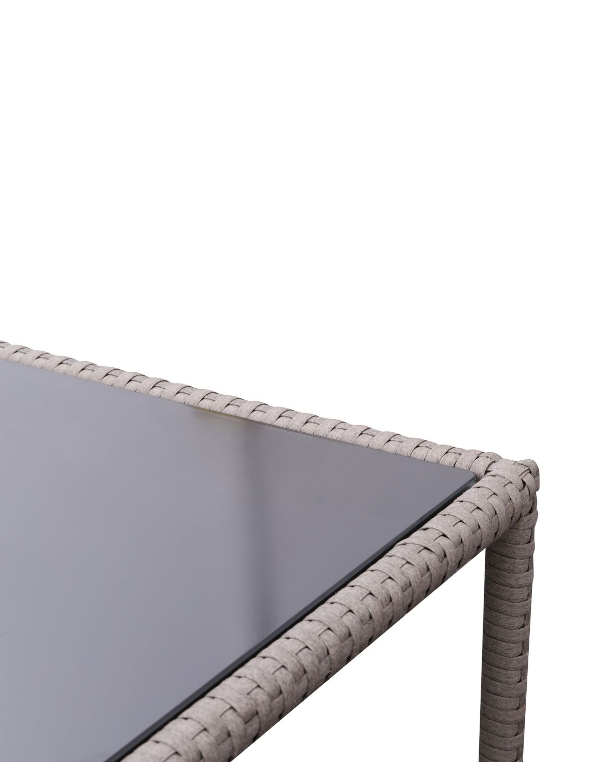 zestaw ogrodowy capri, technorattan, modułowy, brązowo-szary