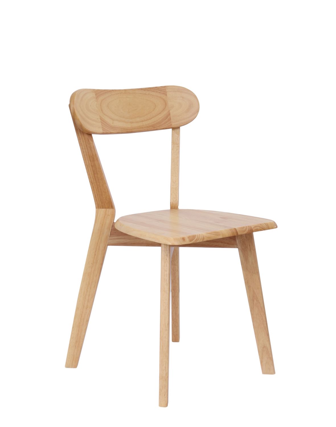 krzesło claro light z litego drewna kauczukowego