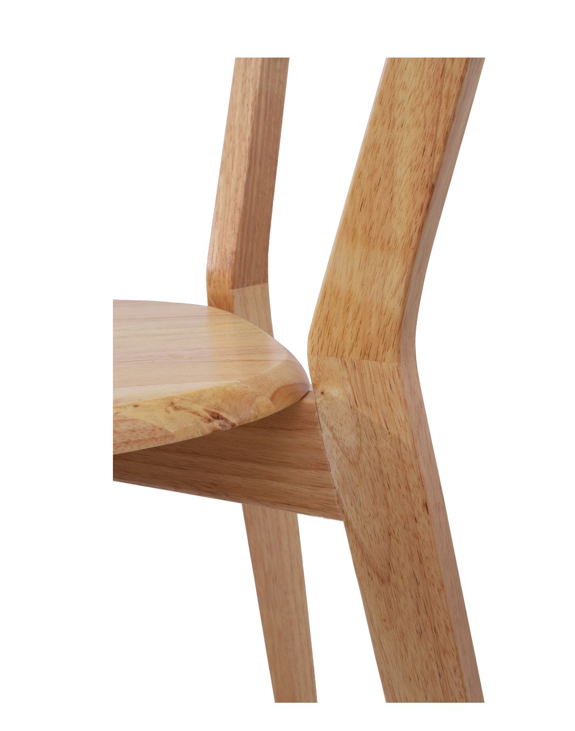 krzesło claro light z litego drewna kauczukowego