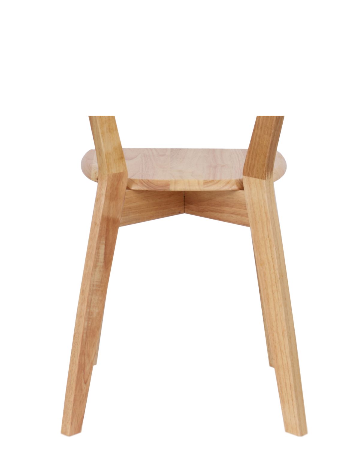 krzesło claro light z litego drewna kauczukowego