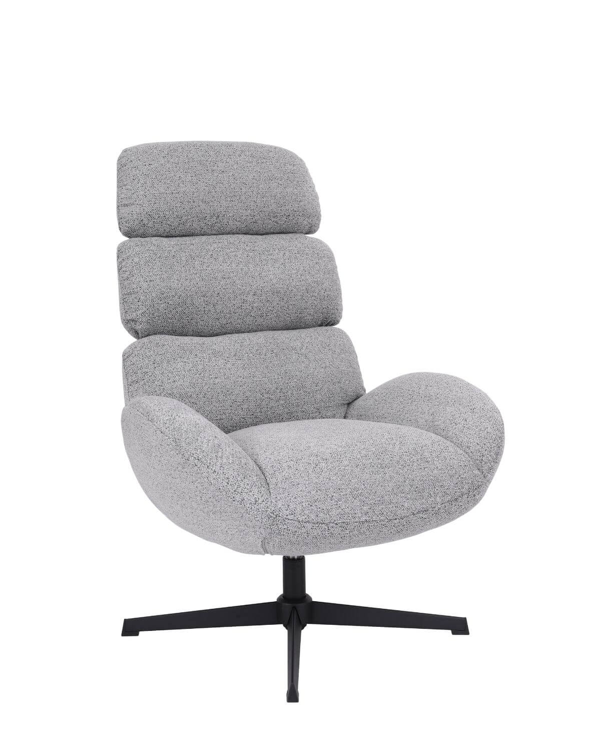 fotel obrotowy cloud z wysokim oparciem, szary