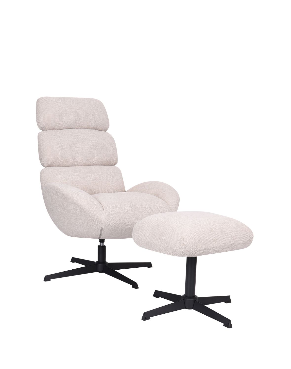 fotel obrotowy cloud z wysokim oparciem, jasnobeżowy