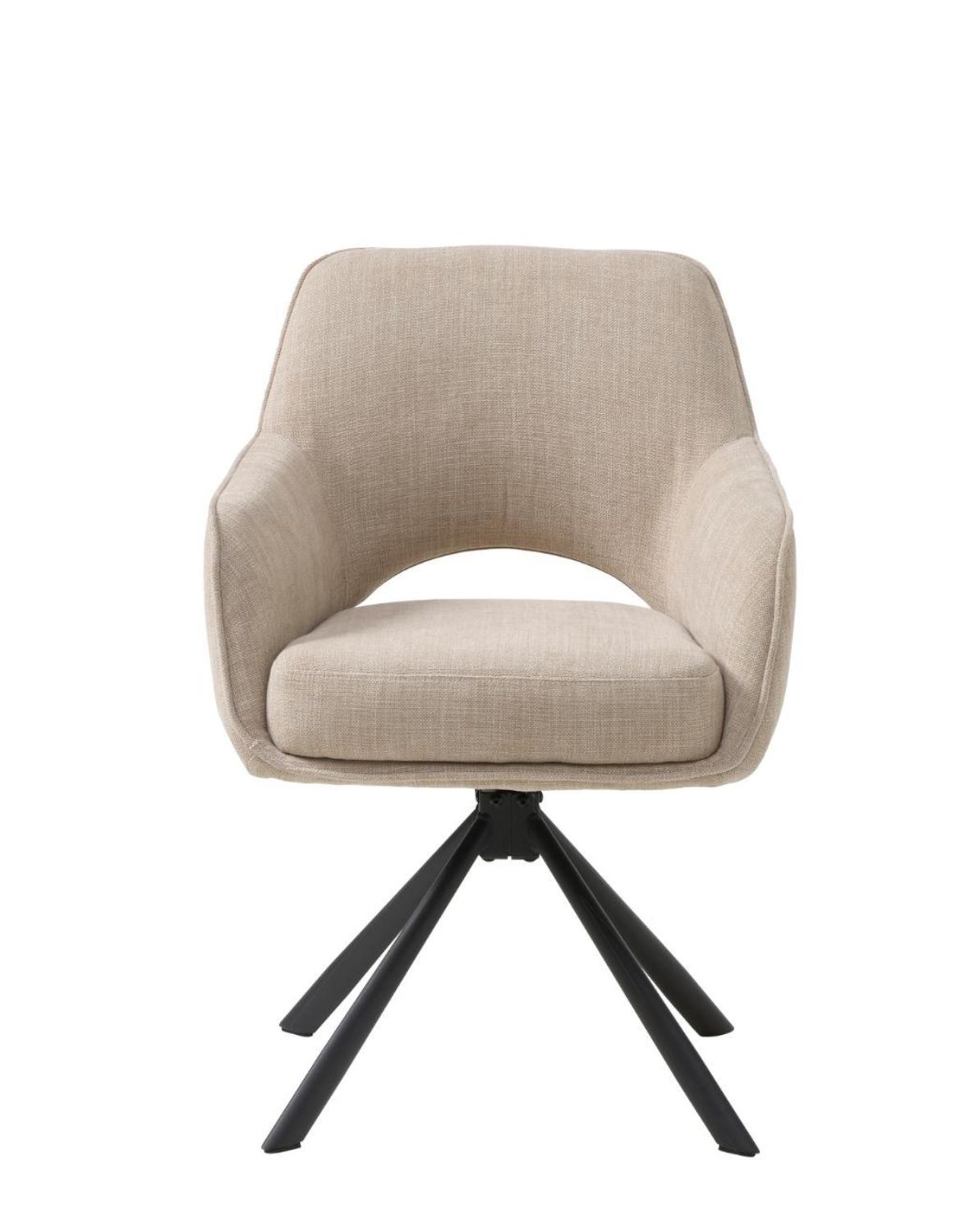 krzesło obrotowe do jadalni cowley, beżowe (54900004)