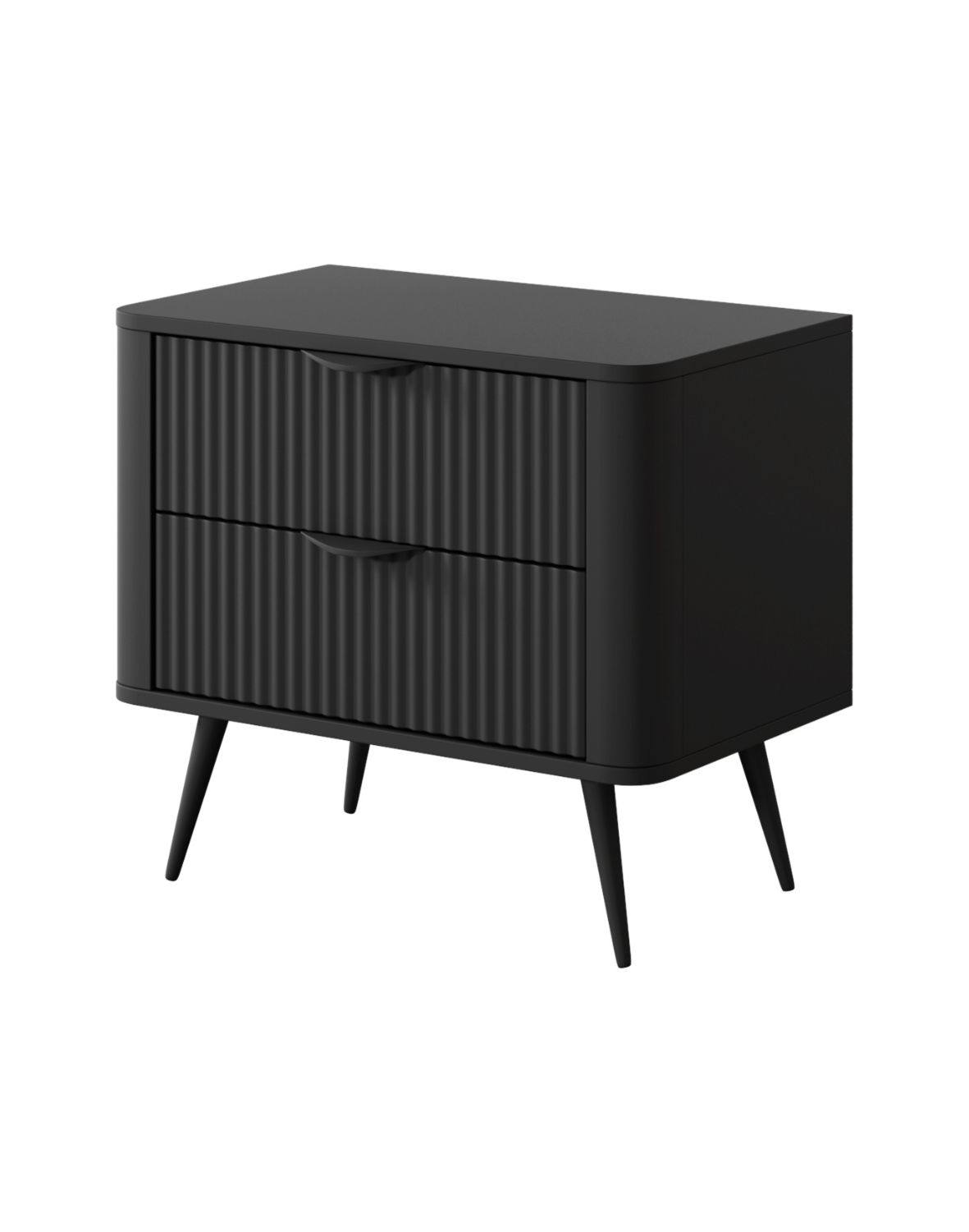 czarna szafka nocna lante g