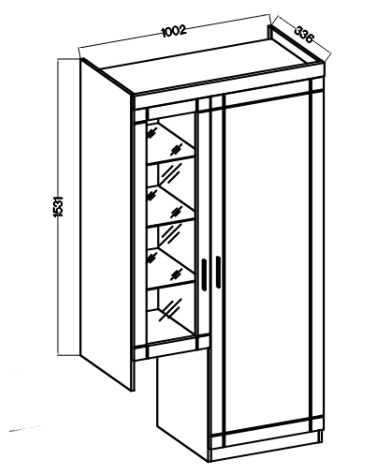 mebloscianka paris gr grafit dab sonoma