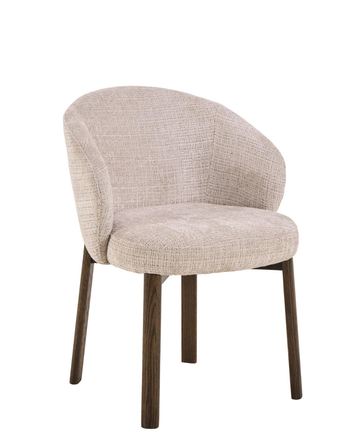 krzesło do jadalni darlene, beżowe, dębowe nogi (09541)