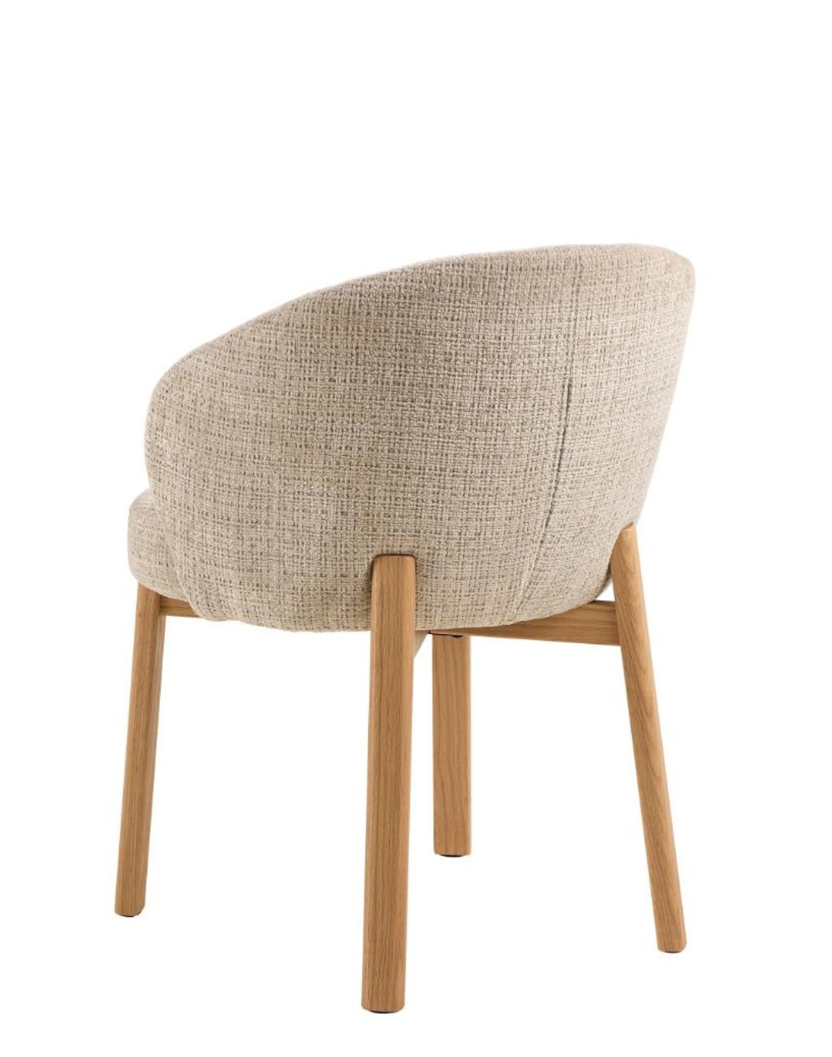 krzesło do jadalni darlene, beżowe, naturalne dębowe nogi (09540)